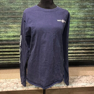 White Flyer‎ Men’s Long Sleeve Crewneck Graphic Print Cotton T-Shirt Medium